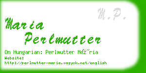 maria perlmutter business card